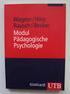 MODUL PÄDAGOGISCHE PSYCHOLOGIE. Rudi F. Wagner Arnold Hinz Adly Rausch Brigitte Becker VERLAG JULIUS KLINKHARDT BAD HEILBRUNN 2009