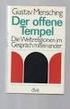 Gustav Mensching DER OFFENE TEMPEL