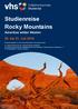 Studienreise Rocky Mountains
