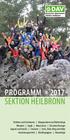 Sektion Heilbronn. Programm» 2017