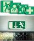 Rettungszeichen Brandschutzzeichen Erste-Hilfe-Zeichen. Kennzeichnungen für Ihre Sicherheit. Mit Leistung und Kompetenz -