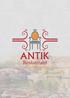 ANTIK. Restaurant. Türkische Spezialitäten