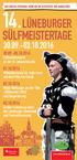 SÜLFMEISTERTAGE 14.LÜNEBURGER O O O O O16. Sülfmeistermarkt an der St.