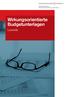 Wirkungsorientierte Budgetunterlagen. Lesehilfe