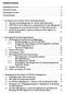 Inhaltsverzeichnis. Abbildungsverzeichnis Tabellenverzeichnis Abkürzungsverzeichnis Vorbemerkungen... 19