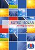 SOTEC - SOLAR. Ihr Weg zur Sonne