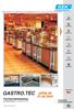 GASTRO.TEC. gültig ab Fachhandelskatalog. mit Nettoeckpreisen CLEAN.TEC FACTORY.TEC HIGHEND.TEC. Schutzgebühr 5,00 EUR