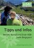 Tipps und Infos. Wetter, Notruf und Erste Hilfe beim Bergsport. alpenverein.de