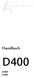 Handbuch D400 D400 T D400 F