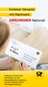 Sicherer Versand mit Nachweis: National