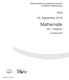Mathematik. 20. September 2016 AHS. Teil-1-Aufgaben. Korrekturheft. Standardisierte kompetenzorientierte schriftliche Reifeprüfung