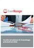 EventManager. Verwalten und analysieren Sie Veranstaltungen professionell und einfach.