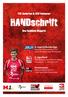 HANDschrift. TSV Anderten & HSV Hannover. Das Handball-Magazin. A-Jugend-Bundesliga Nächstes Heimspiel am :30 Uhr gegen den VfL Potsdam