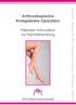 Arthroskopische Kniegelenks-Operation. Patienten-Information zur Nachbehandlung