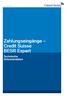 Zahlungseingänge Credit Suisse BESR Expert Technische Dokumentation
