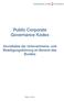 Public Corporate Governance Kodex. Grundsätze der Unternehmens- und Beteiligungsführung im Bereich des Bundes