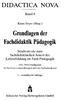 Grundlagen der Fachdidaktik Pädagogik