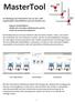 MasterTool. ein Werkzeug zum Präsentieren von zur Zeit vorgefertigten Arbeitsblättern und zum Erstellen von