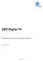 UPC Digital TV. Entgeltbestimmungen und Leistungsbeschreibungen. Gültig ab Seite 1 von 10