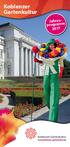 Koblenzer Gartenkultur. Jahresprogramm