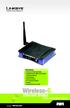 Wireless-G. Ethernet Bridge. Quick Installation Guide WET54G (DE)
