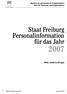 Staat Freiburg Personalinformation für das Jahr