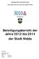 Beteiligungsbericht der Jahre 2012 bis 2014 der Stadt Nidda