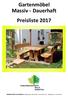 Gartenmöbel Massiv - Dauerhaft Preisliste 2017