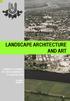LANDSCAPE ARCHITECTURE AND ART