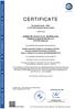 CERTIFICATE. The Notified Body of TÜV SÜD Industrie Service GmbH. certifies that