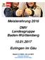 Meisterehrung DMV Landesgruppe Baden-Württemberg Eutingen im Gäu