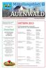 AUENWALD amtliches mitteilungsblatt der gemeinde auenwald Donnerstag, 28. März 2013