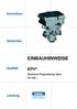 Innovation. Sicherheit EINBAUHINWEISE. Qualität EPV. Electronic Proportioning Valve Leistung