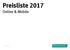 Preisliste 2017 Online & Mobile
