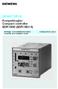 SIPART DR19 Kompaktregler/ Compact controller 6DR1900 (6DR1901/4)
