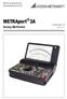 Bedienungsanleitung Operating Instructions. METRAport 3A / Analog-Multimeter