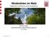 Windmühlen im Wald. Reaktionen und Aktionen eines Forstbetriebs. Michael Geiger Sachbereichsleiter Liegenschaftsmanagement