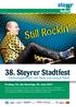 Still Rockin. 38. Steyrer Stadtfest. kultur. Eröffnungskonzert mit Andy Lee Lang & Band. Freitag, 23., bis Sonntag, 25. Juni 2017