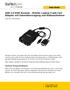 USB 2.0 KVM Konsole - Mobiler Laptop Crash Cart Adapter mit Datenübertragung und Videoaufnahme
