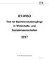 BT-WISO. Test für Bachelorstudiengänge in Wirtschafts- und Sozialwissenschaften ITB Consulting GmbH, Bonn. Version