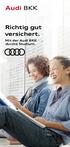 Richtig gut versichert. Mit der Audi BKK durchs Studium.