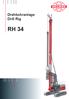 Drehbohranlage Drill Rig RH 34