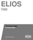 ELIOS. Technische Daten Technical data