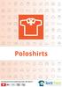 Poloshirts. Katalog mit Preisstaffelung (exkl. 8% MwSt.) SFr.