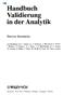 Handbuch Validierung in der Analytik