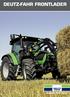 DEUTZ-FAHR FRONTLADER
