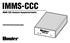 IMMS-CCC. IMMS-CCC Hardwire-Hauptschnittstelle. Installationsanweisungen