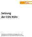 Satzung der CDU Köln