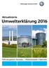 Volkswagen Sachsen GmbH Aktualisierte Umwelterklärung 2016
