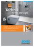 Haustechnik / Sanitär. Technik. trifft Design. JOMOTech Hygiene-WC-Element mit Keramiken von VitrA. für Wand-WCs mit Bidetfunktion